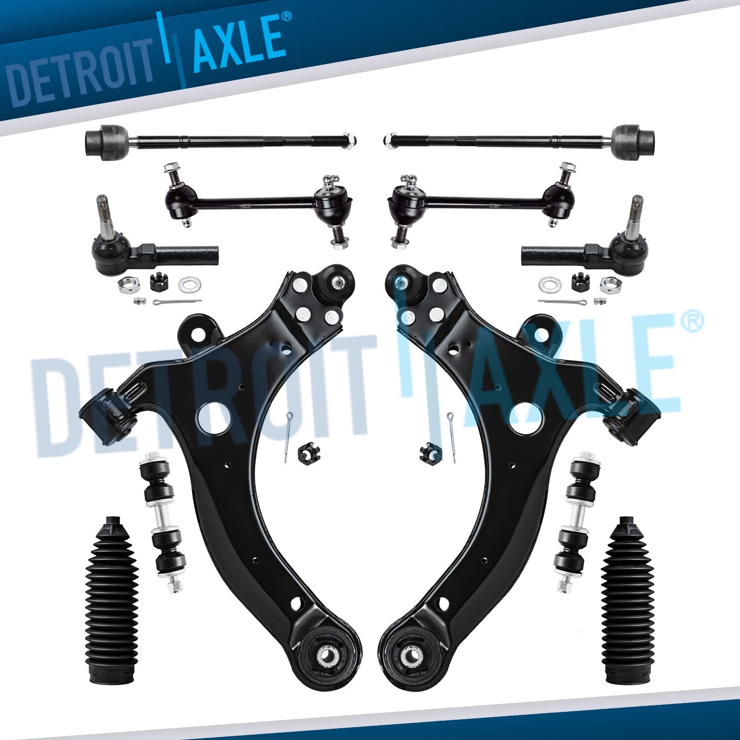 Front Rear Control Arm Kit for Chevy Impala Monte Carlo Buick Lacrosse Century