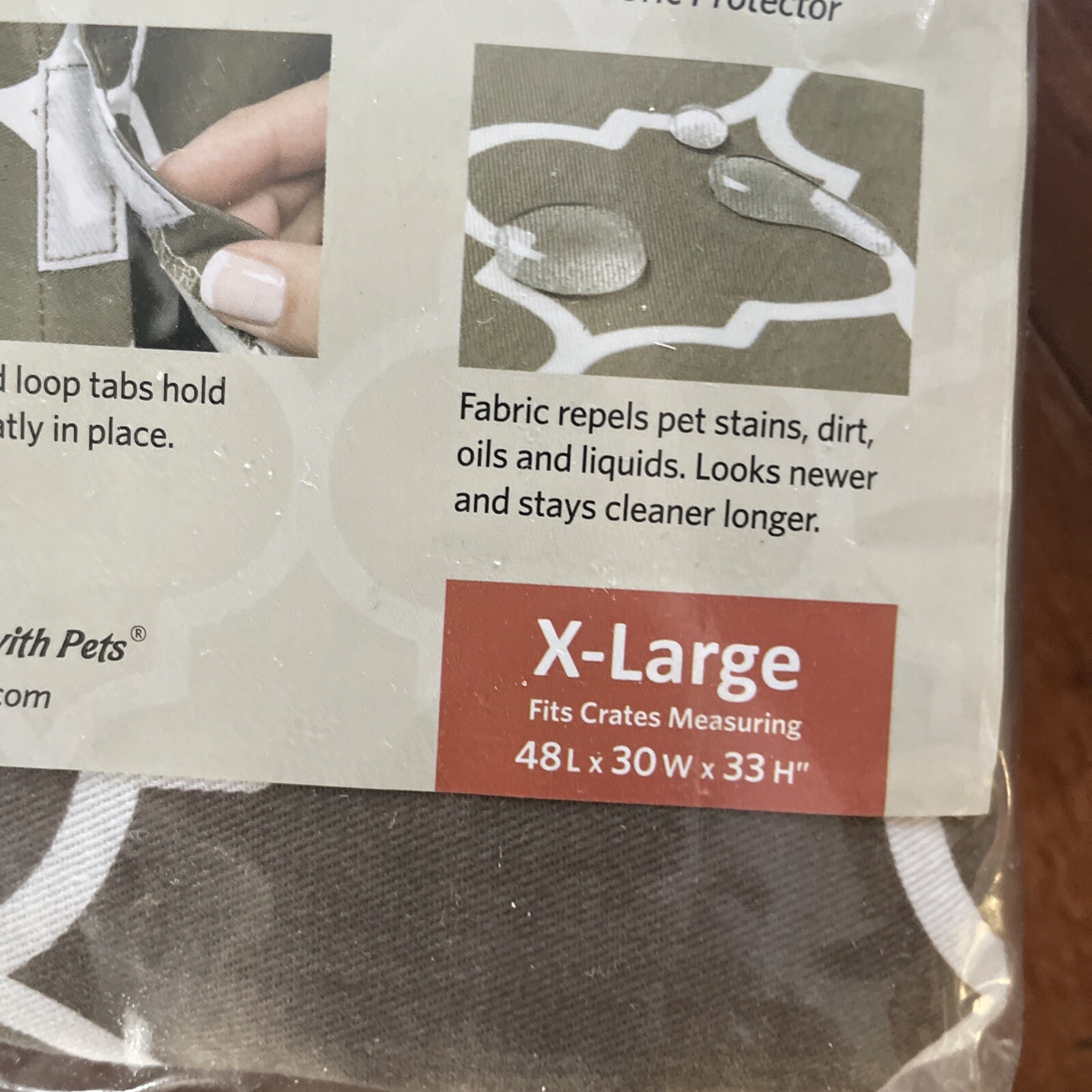 New Mid West Brown Quiet Time Crate Cover Privacy Pet Dog XL 48L x 30W x 33H