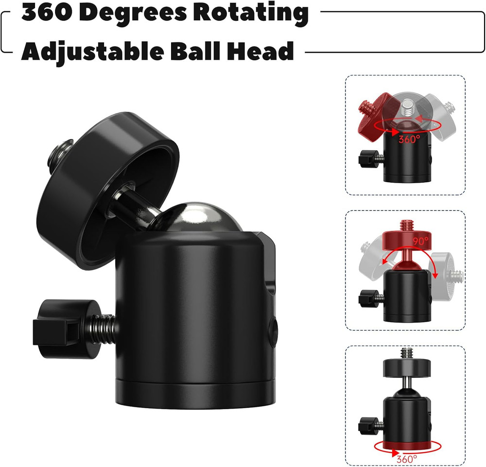 Trail Camera Tree Mount: 360 Degrees Adjustable Game Camera Mount with 1/4 Inch