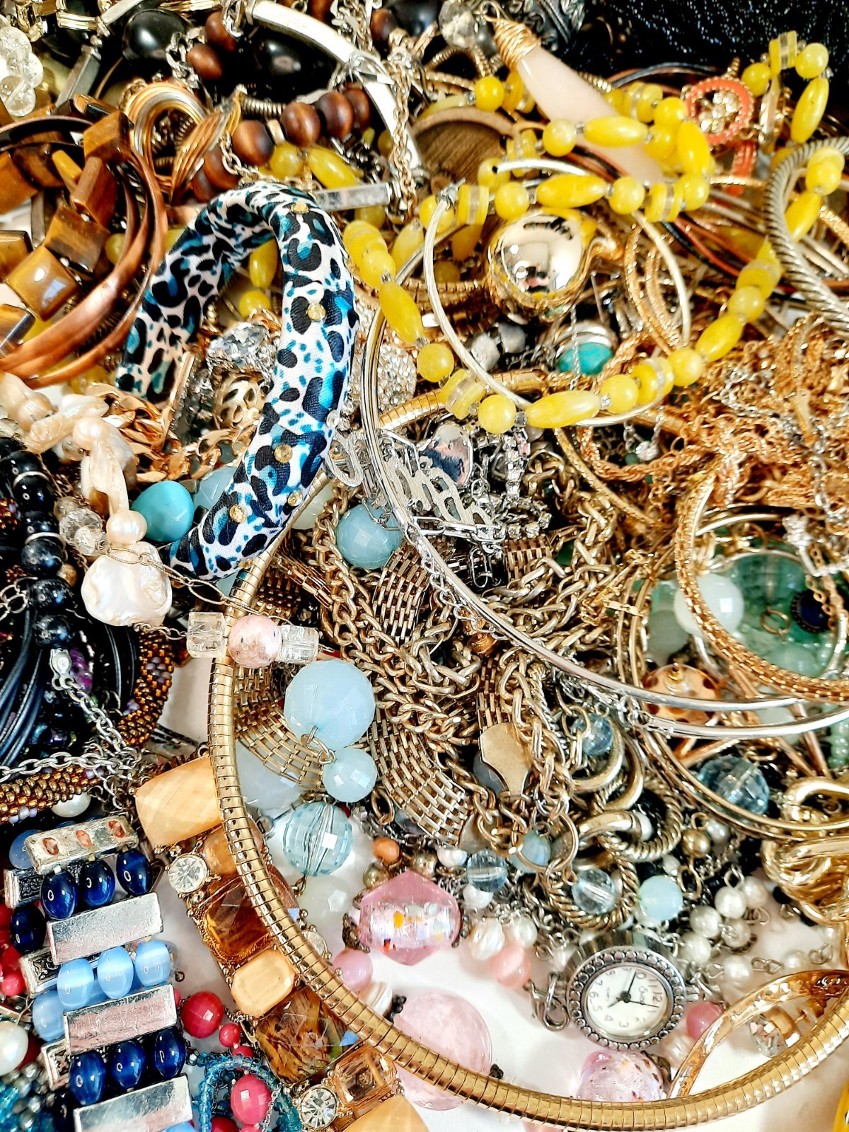 Vtg Modern 1.5Lbs Jewelry Estate Fashion All Wearable Craft Resell