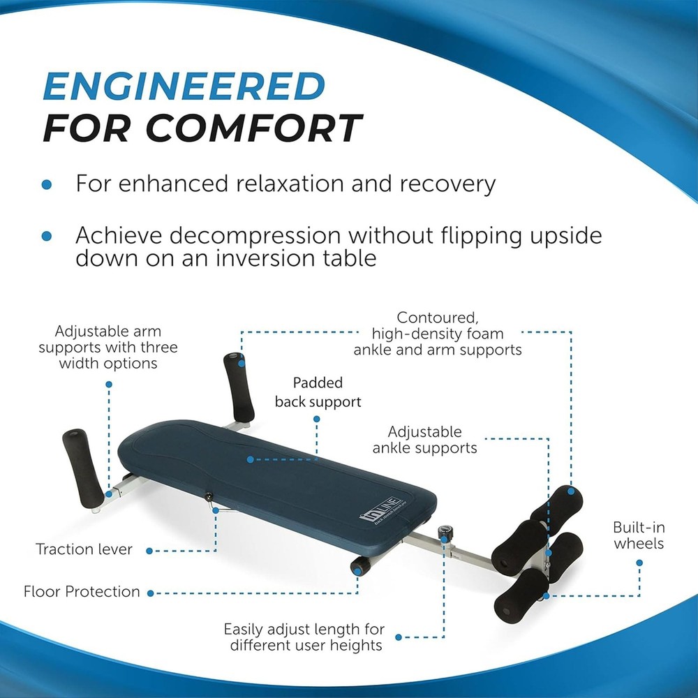 Stamina InLine Back Stretch Bench Upper and Lower Back Stretcher - No Inversi...