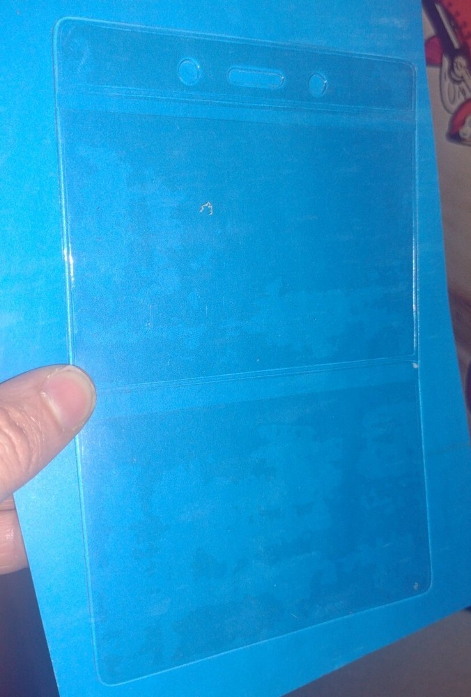 ID card/Badge Plastic Sleeve 2 Slots 100/Pkg