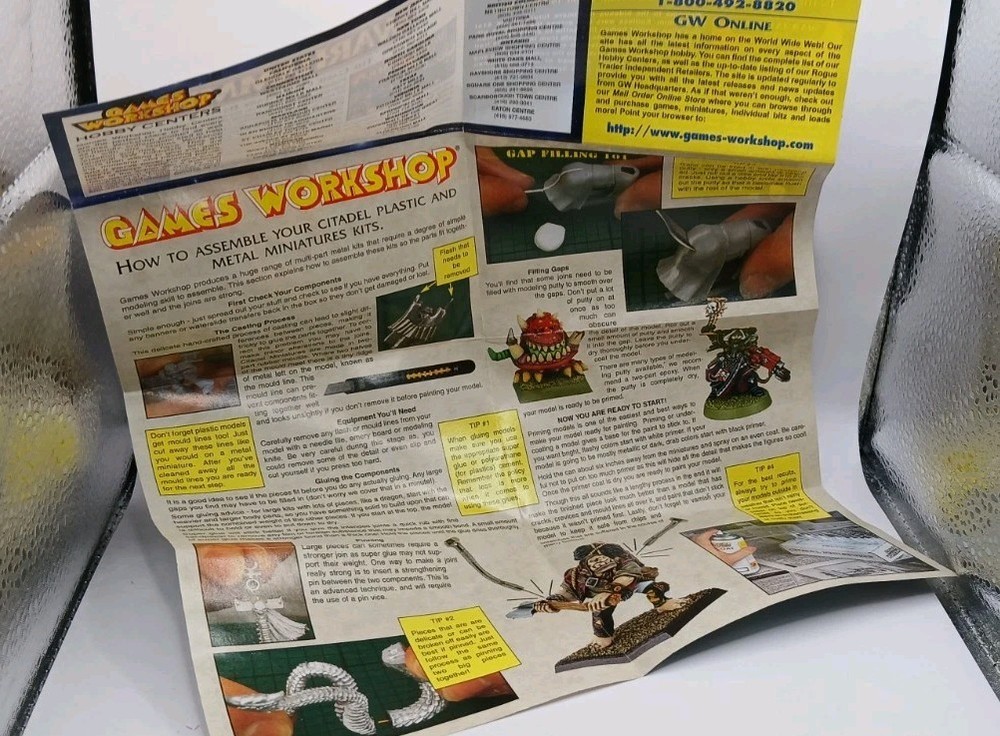 Games Workshop Mini Pullout Folded Booklet Warhammer 40k