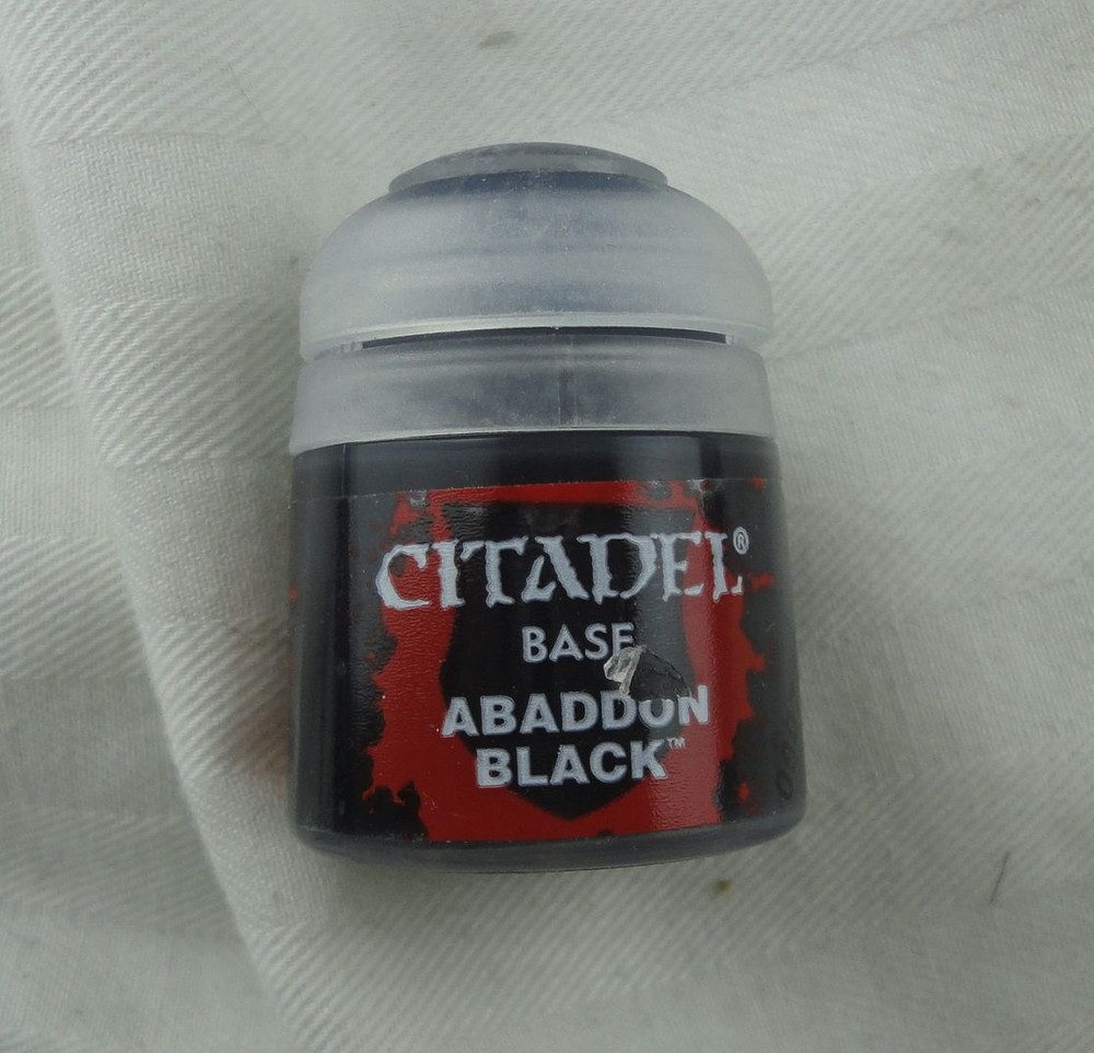 Citadel Base Paint: Abaddon Black by Games Workshop GAW21-25