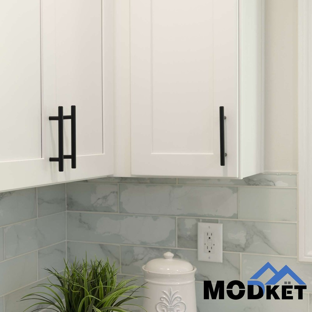 Matte Black 304 Grade Stainless Steel Kitchen Cabinet Handles Pulls Knobs Drawer