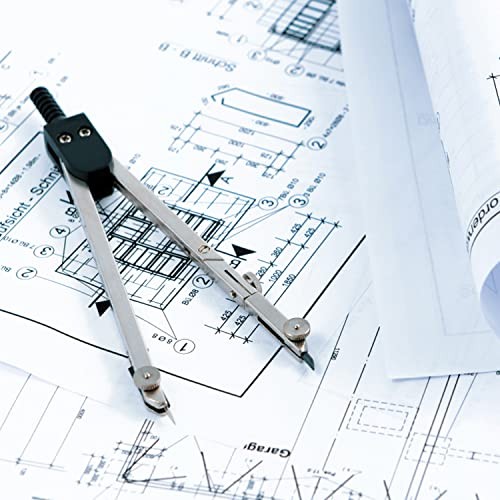 13 Pieces Geometry Set Compass Geometry Tools Math Compass and Protractors Blue