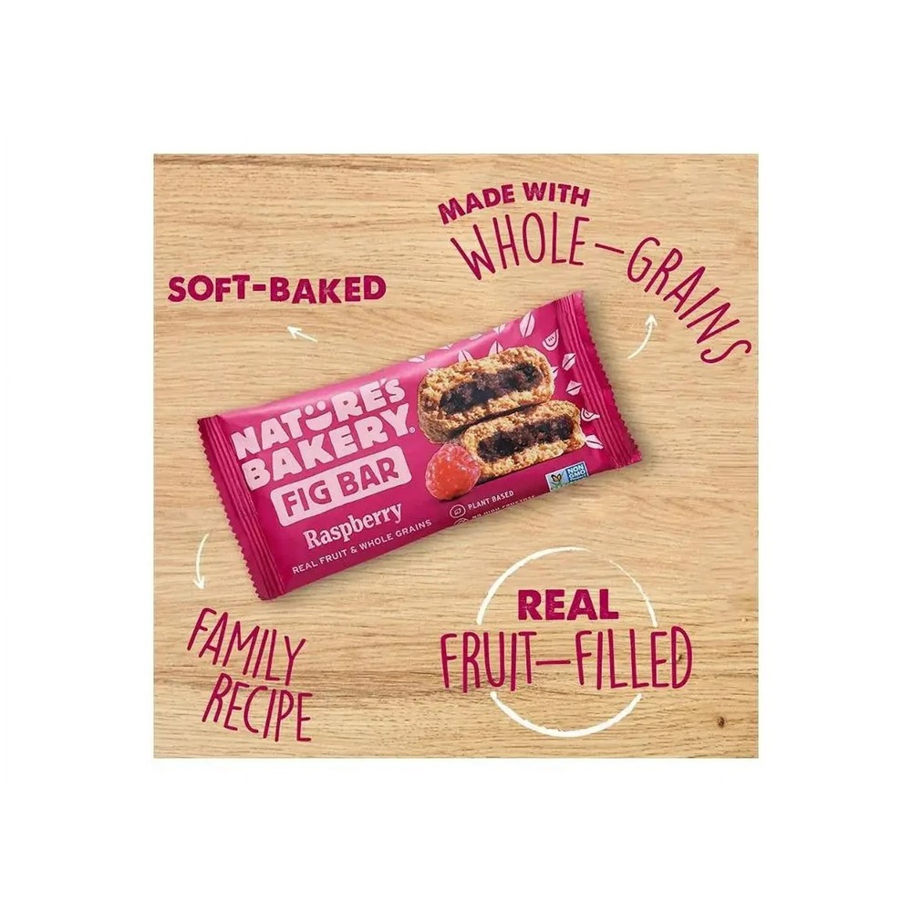 Nature’s Bakery Raspberry Fig Bars 2 oz Twin Packs 18 Count Box