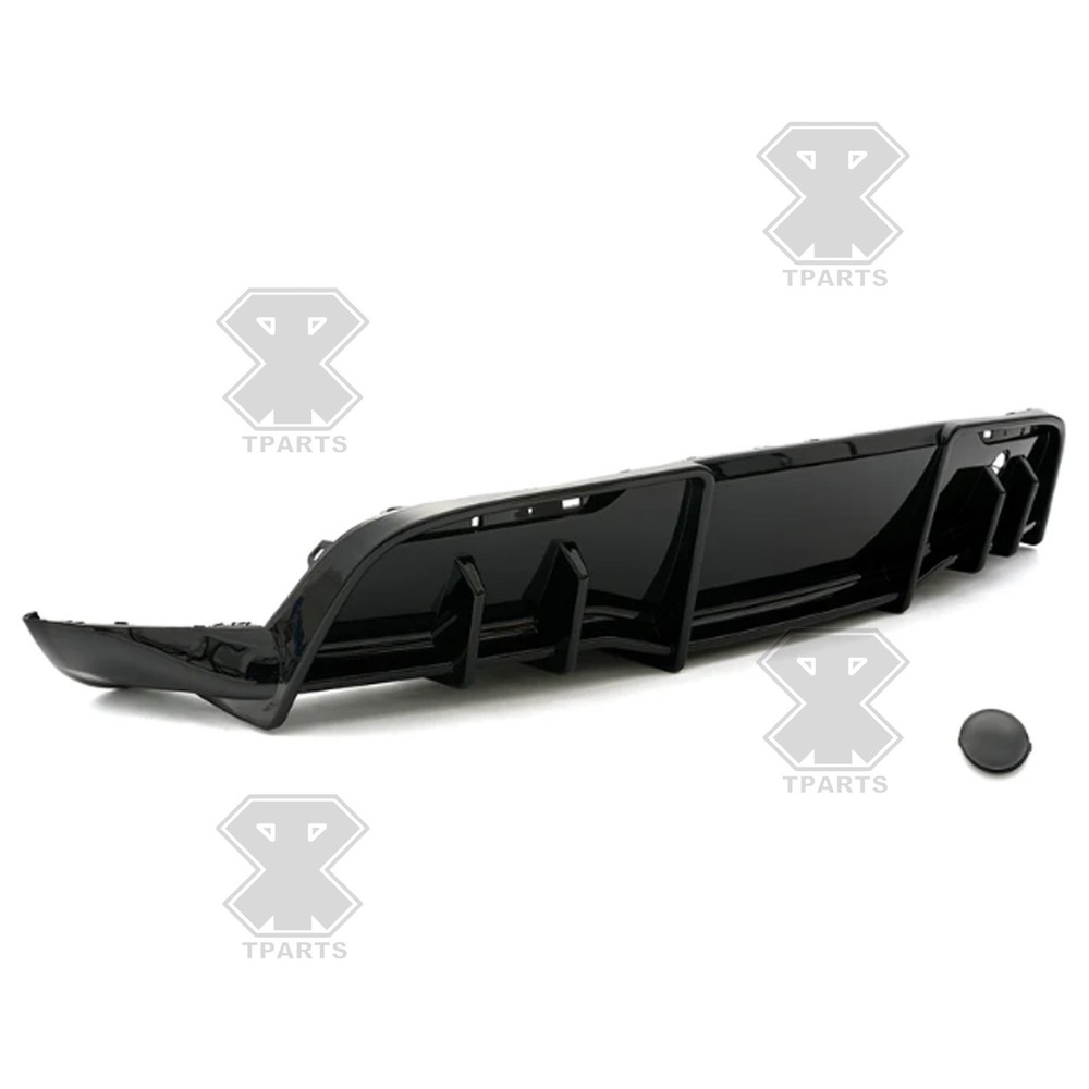 For Tesla Model Y 2020-2024 Rear Diffuser Gloss Black