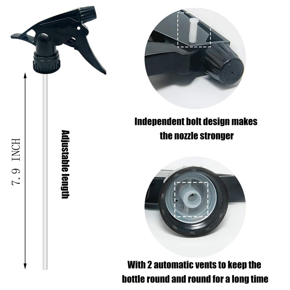 Heavy Duty Chemical Resistant Trigger Sprayer 28/400 Fits 16 oz spray bottle