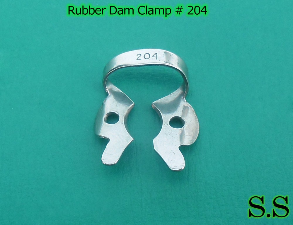 12 Endodontic Rubber Dam Clamp # 204