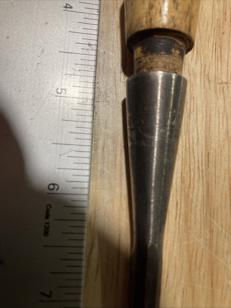 Greenlee 1/4" Socket Chisel Antique Carpenter / Framing Tool
