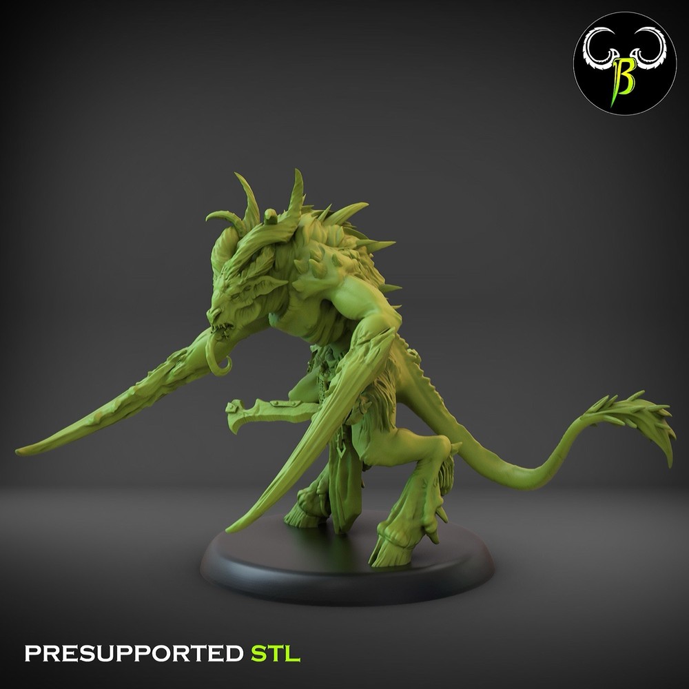 7 Herd Mutants, Fallen Beasts, 3D Printed ClayBeastCreation