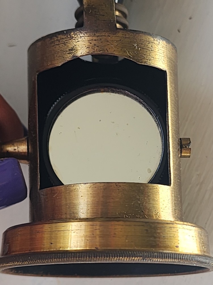 Antique Brass Field Microscope Portable