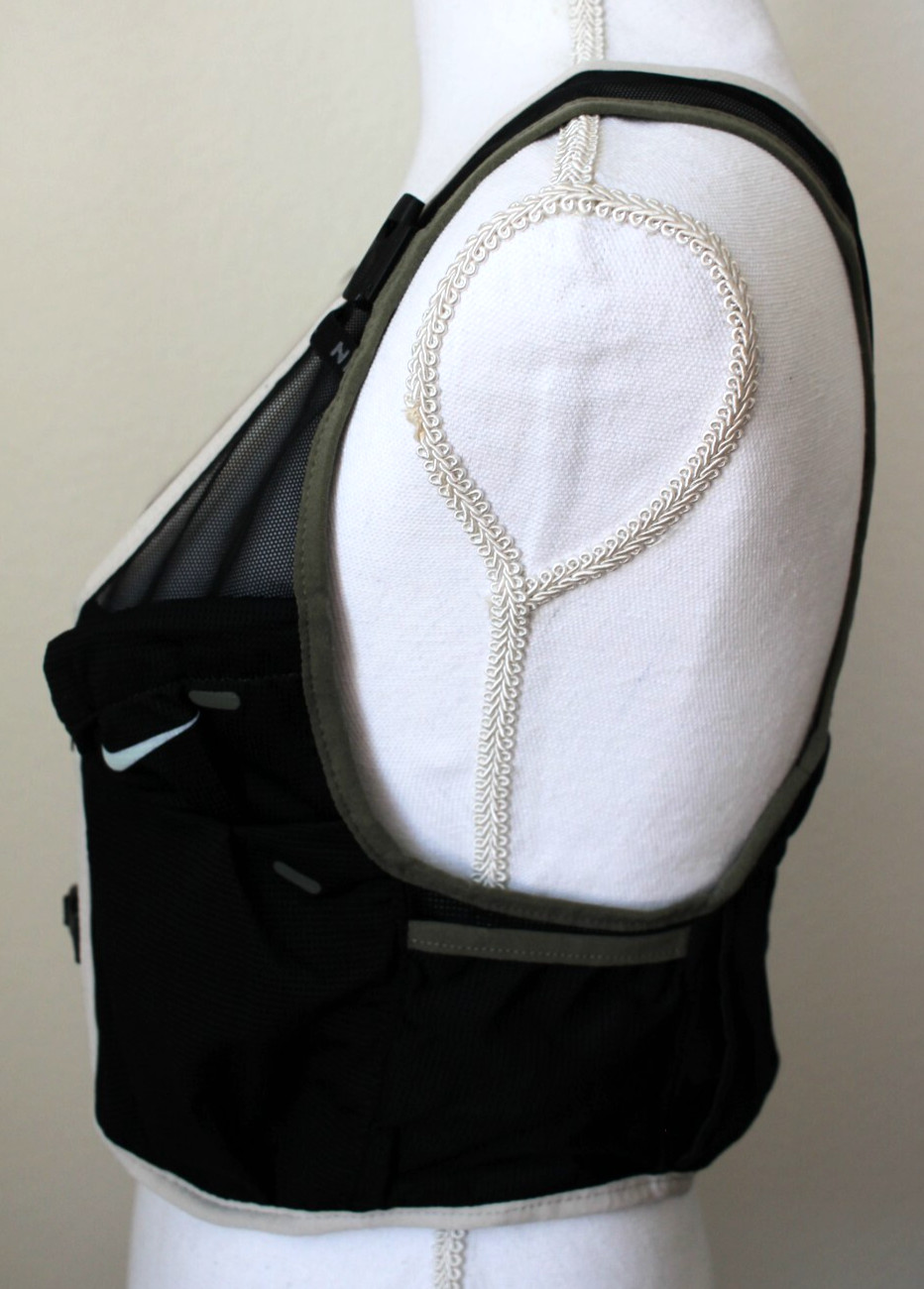 Nike Trail Vest 2.0 Women's M/L Running Black/Medium Olive/Vapor Green