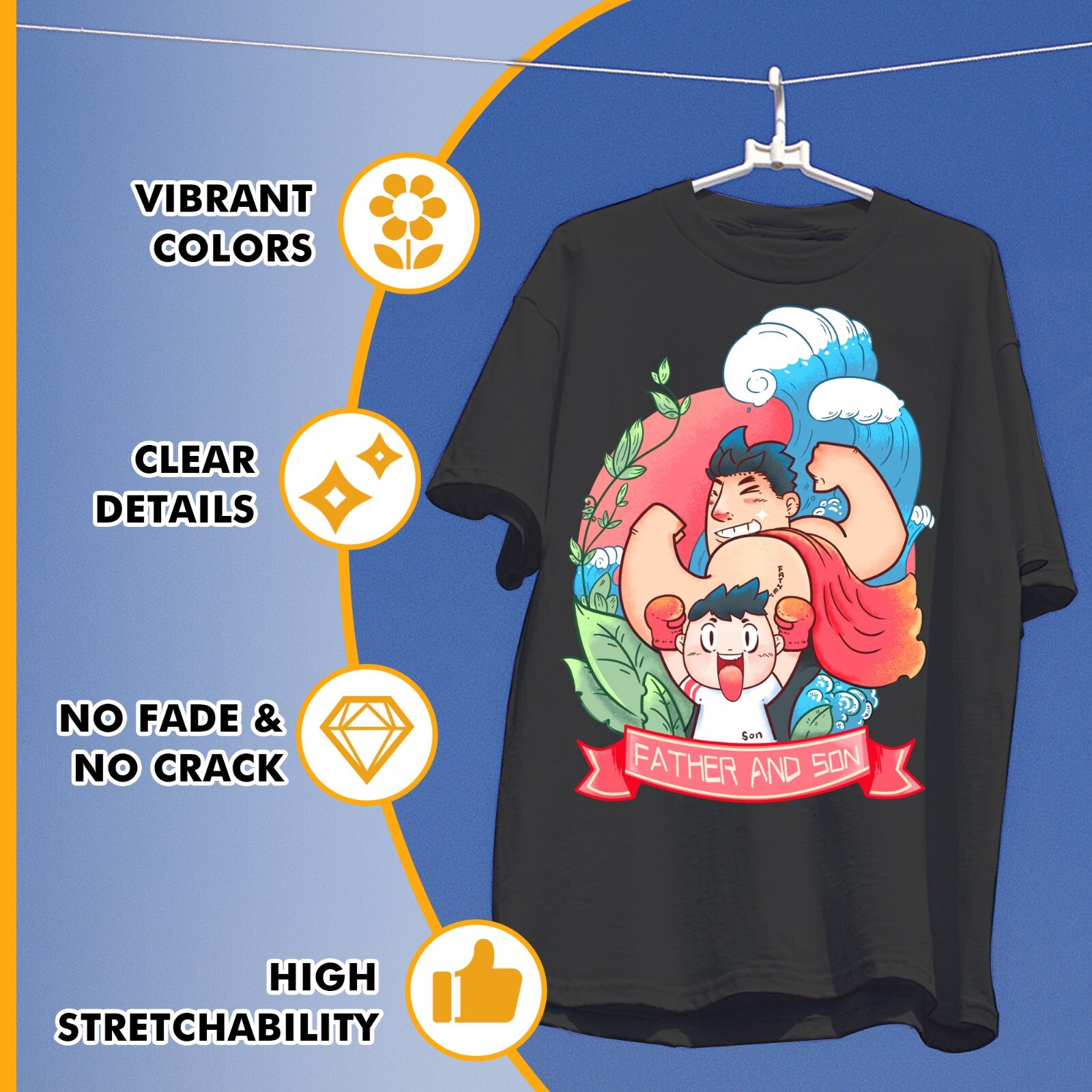 Inkjet Printable Dark Heat Transfer Paper for T-shirt 20 Sheets 8.5x11 Iron On