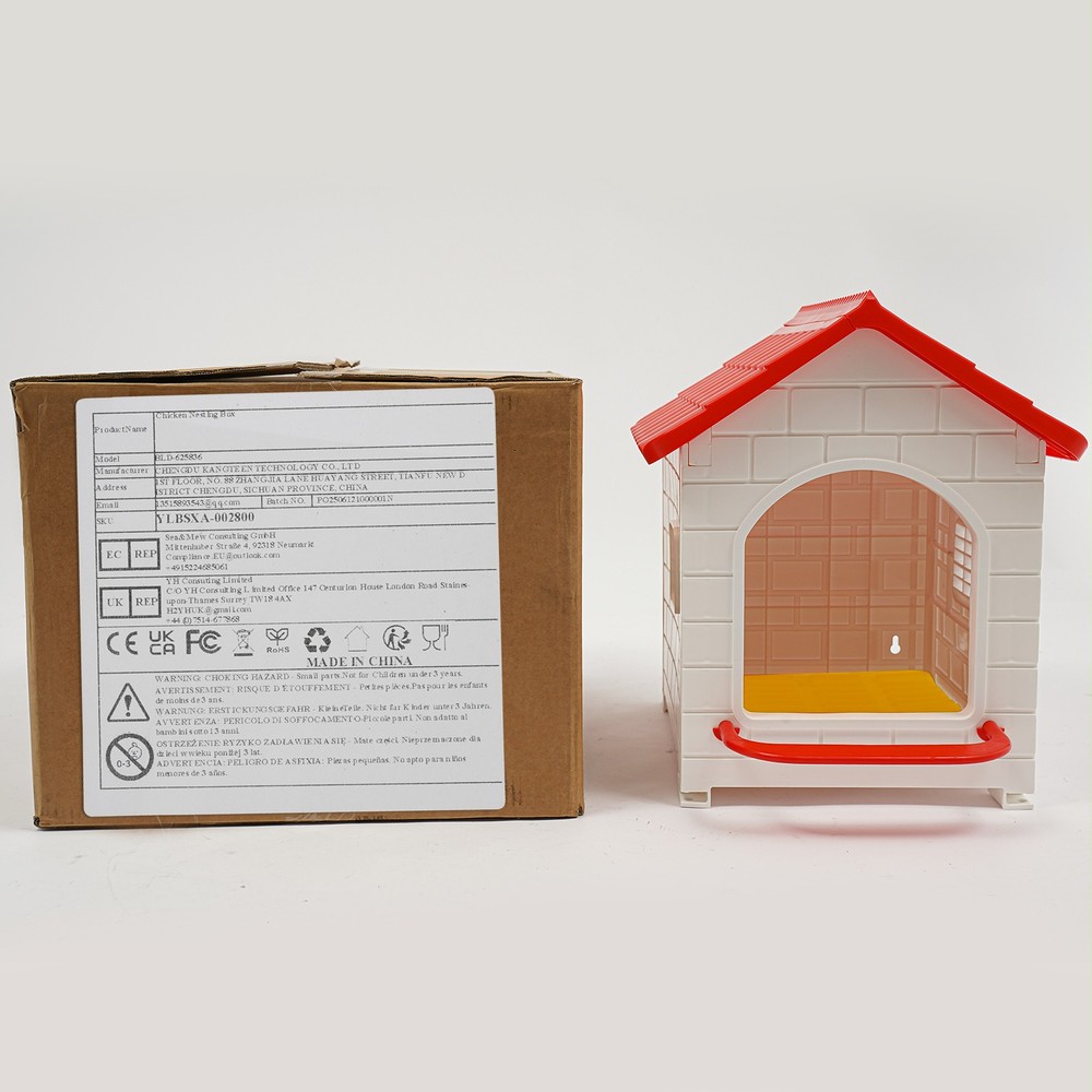 3 PCS Chicken Nesting Boxes Nesting Box with Nesting Pad for Laying Eggs Red