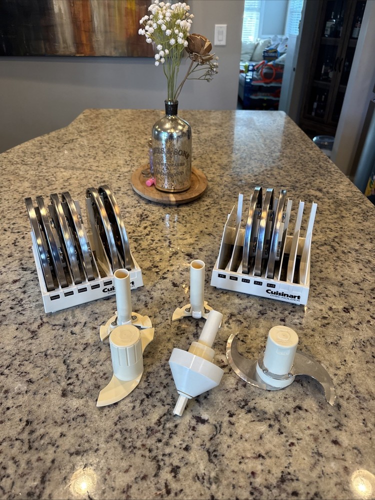Cuisinart Food Processor DLC-7 Pro Stem Adapter, Disc Blades, Accessory Bundle