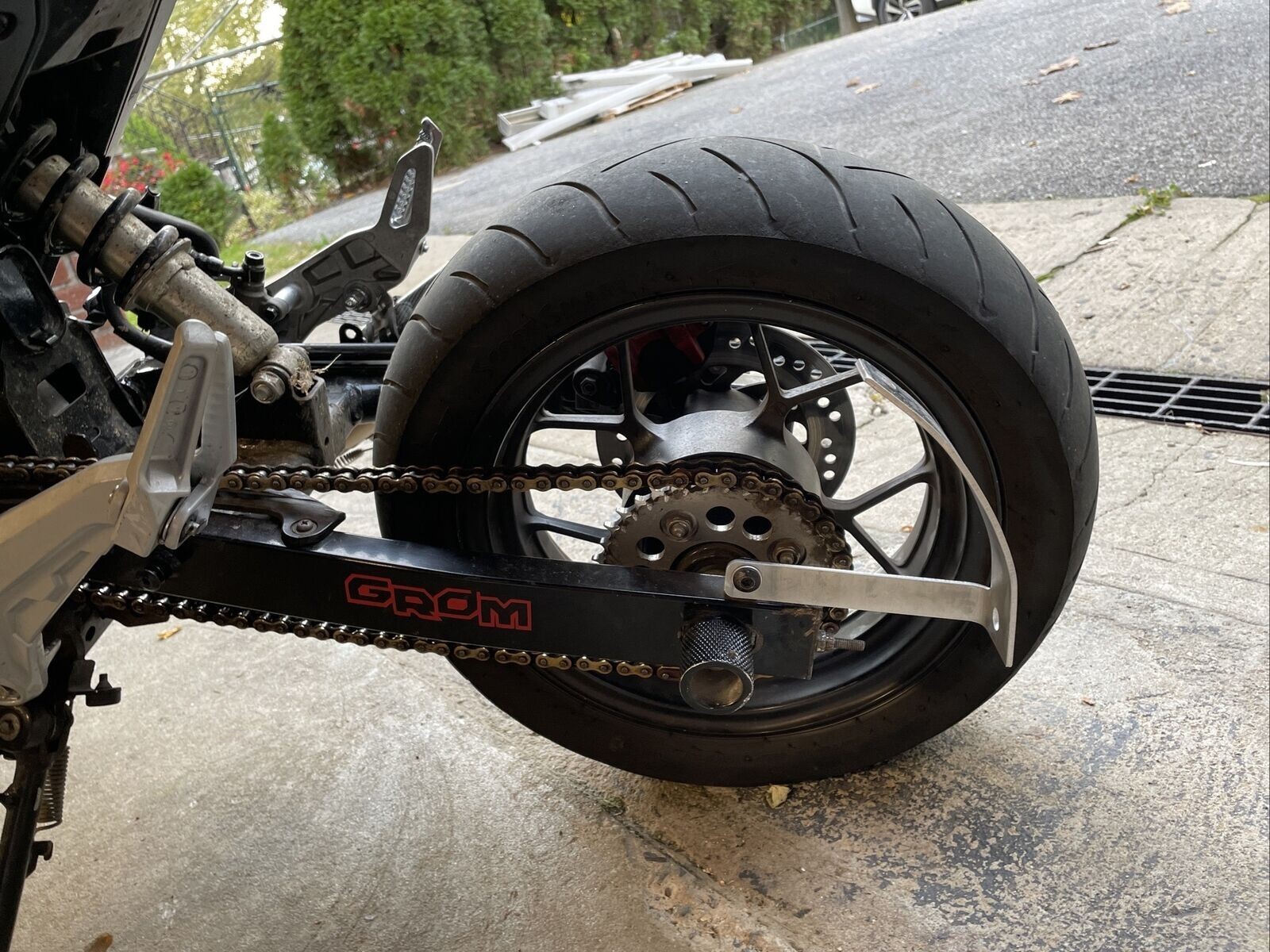 Curved License Plate Relocation Holder Bracket for HONDA GROM 125 2014-current