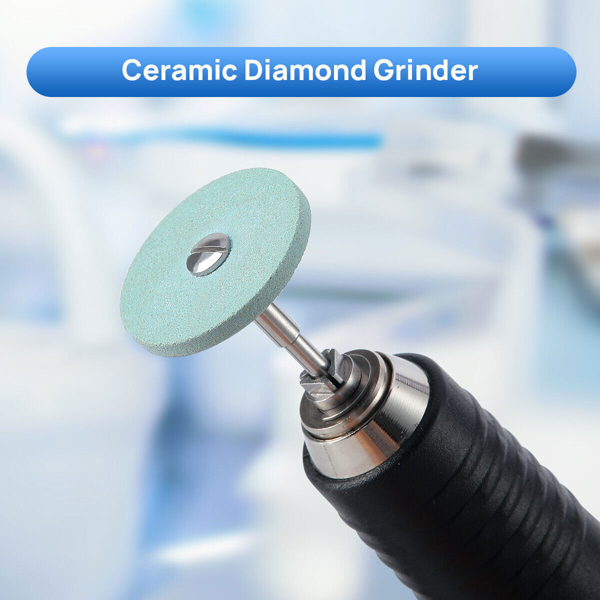 AZDENT Dental Ceramic Diamond Grinder Zirconia Porcelain Polishing Bur HP 2.35mm