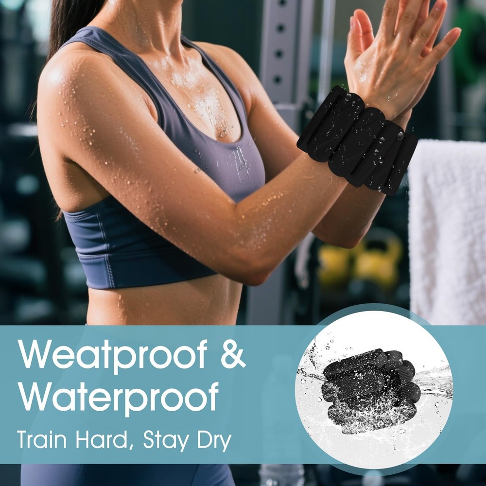 Wrist Weights – Ankle Wrist Weights for & Men – Adjustable Weighted Bangles S...