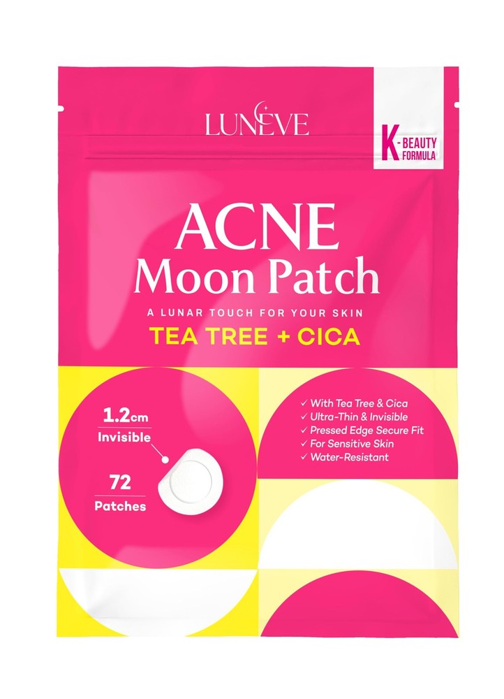 Acne Patch – 72 Count Hydrocolloid Pimple Stickers with Tea Tree