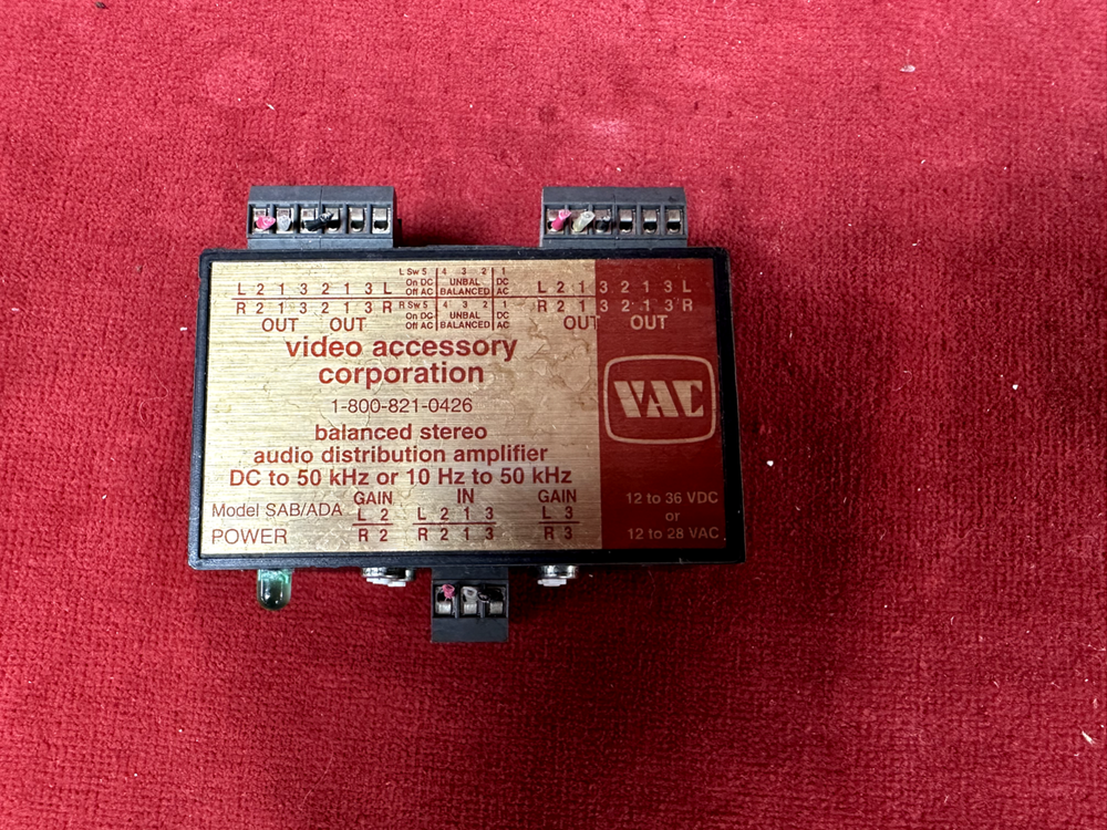 VAC Model SAB/ADA Balanced Stereo AUDIO Distribution Amplifier