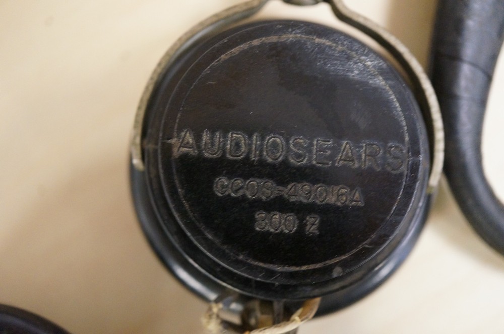 HEADSET CCOS-49016A 300 MILITARY AUDIOSEARS, WORKING!