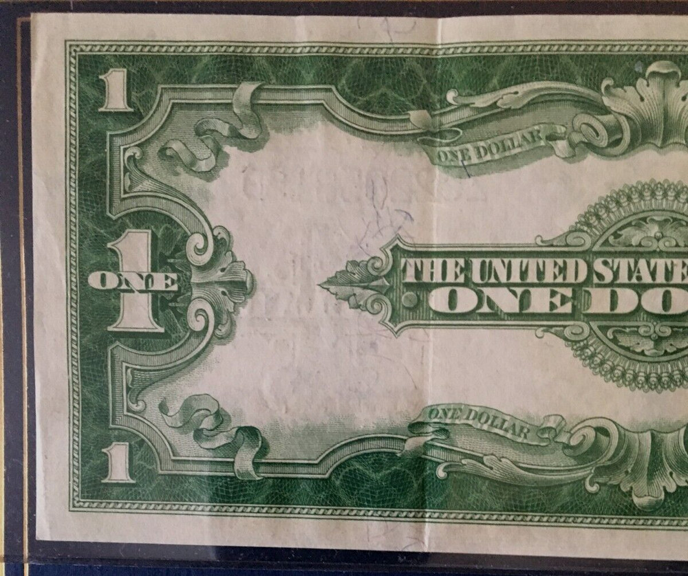 1923 $1 SILVER CERTIFICATE US LARGE NOTE, WOODS/WHITE 9113