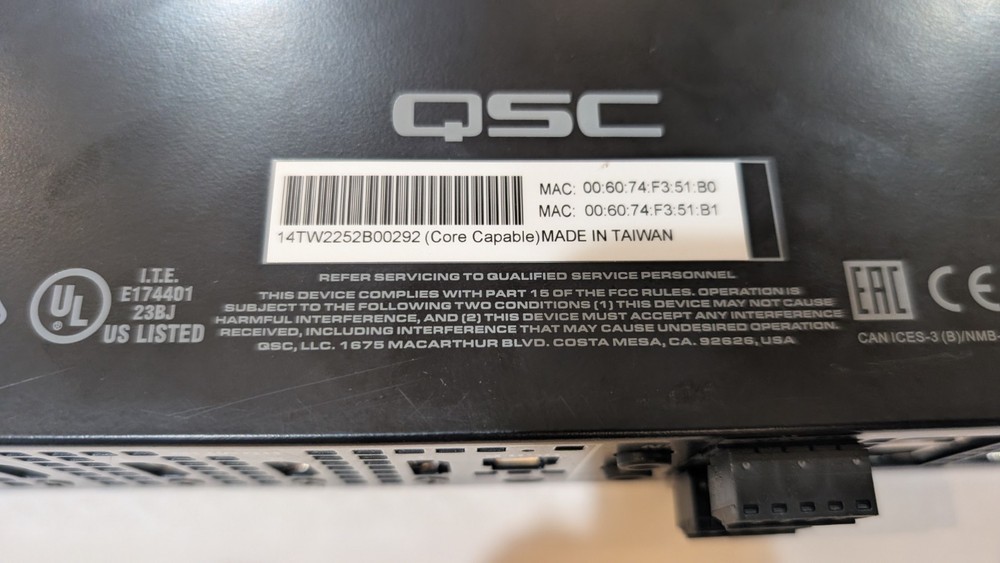 QSC Q-SYS NV-32-H (Core Capable) Encoder/Decoder