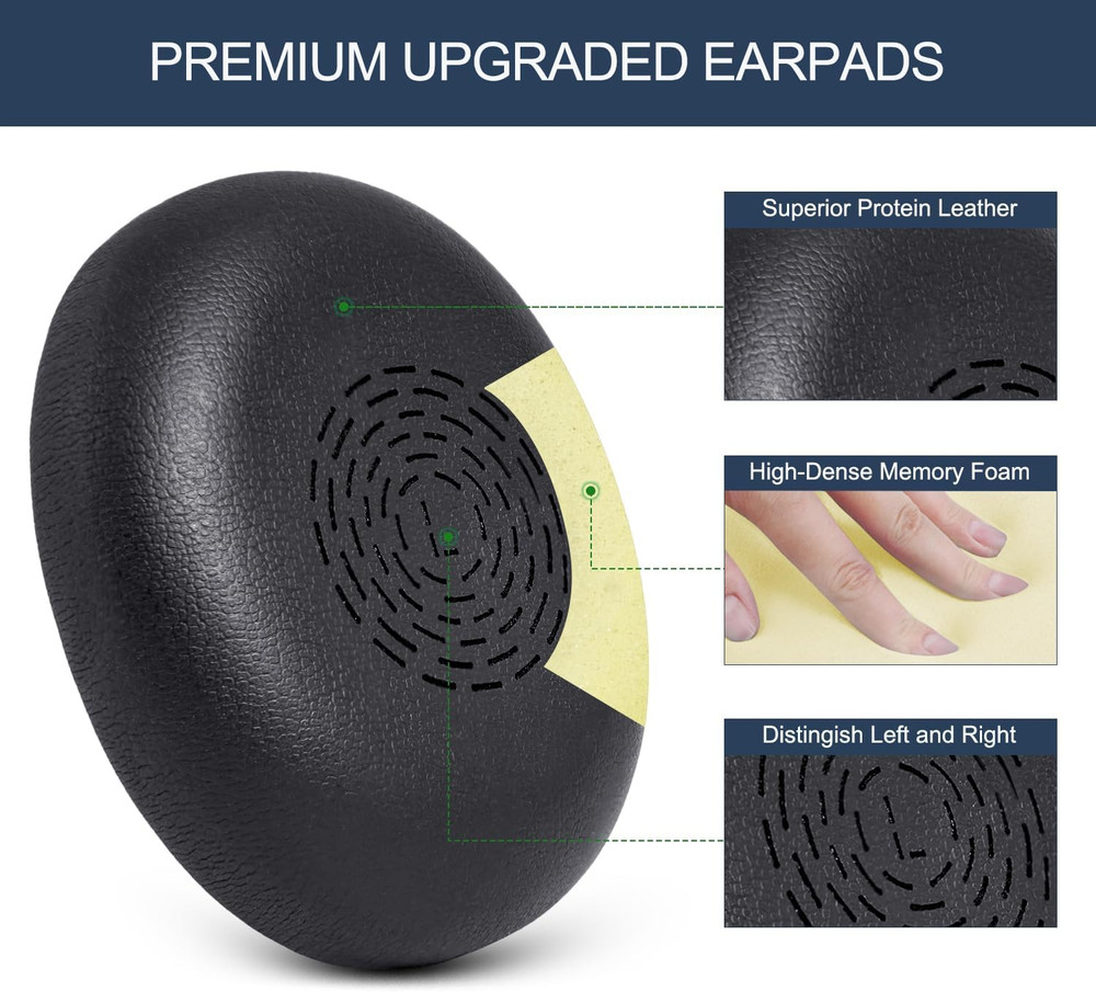 Ear Pads for Jabra Evolve2 65 Flex - Replacement Ear Cushions for Evolve2 65 ...