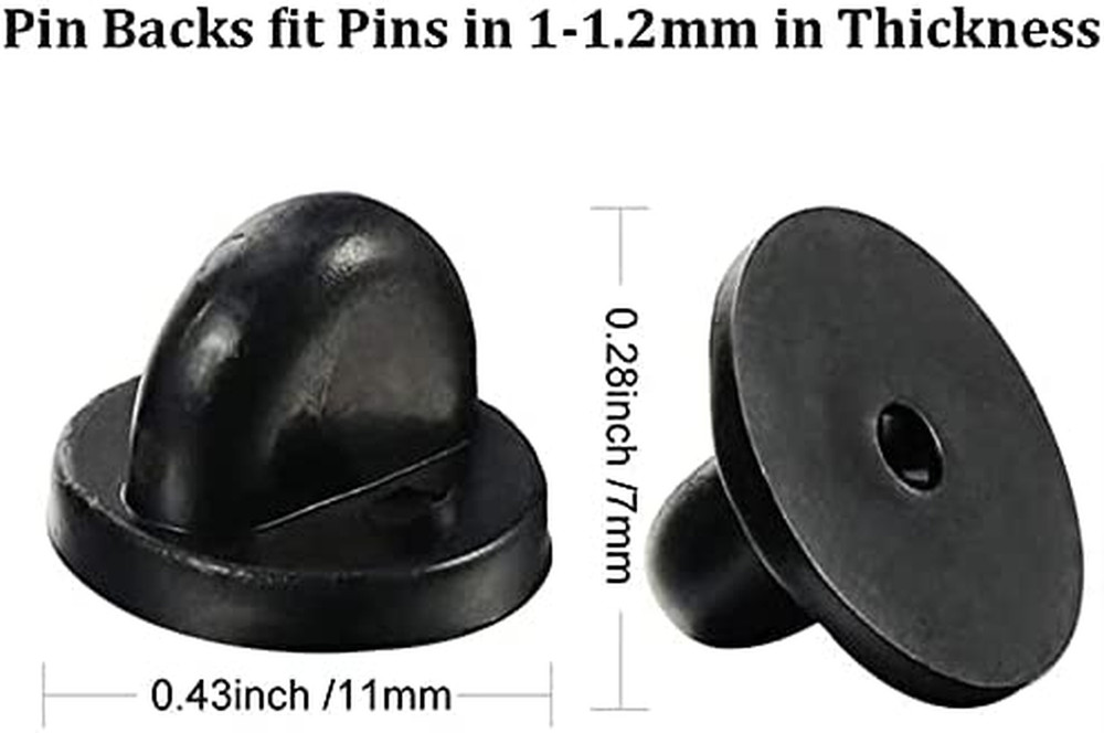 Rubber Pin Backs 50PCS Lapel Pin Backs Pin Safety Backs for Brooch Tie Hat Ba..