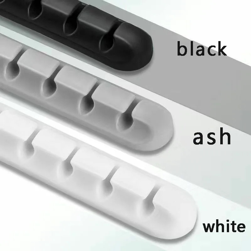 5/7-Hole Data Cable Organizer, Desktop Charging Cable Storage Protector, Mouse C