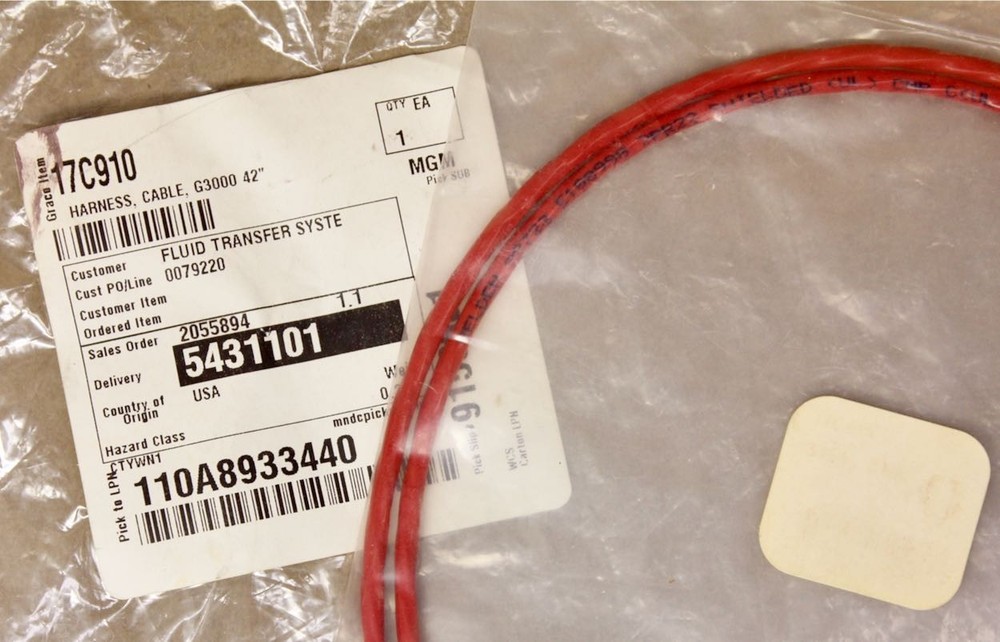Graco 17C910 Harness / Cable 42" fits Graco G3000 Flow Meter