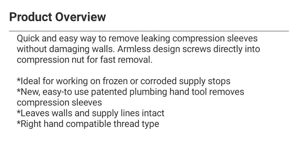 Superior Tool Compression Sleeve Puller