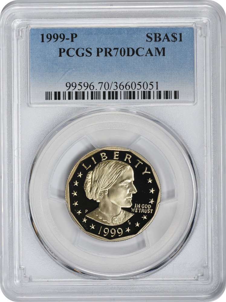 1999-P Susan B. Anthony Dollar PR70DCAM PCGS