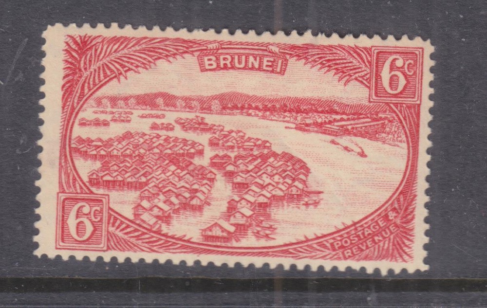 BRUNEI, 1931 Script CA, 6c. Scarlet, lhm.