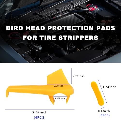 6 Sets Car Tire Changer Plastic Insert, Wheel Rim Edge Protector Tool