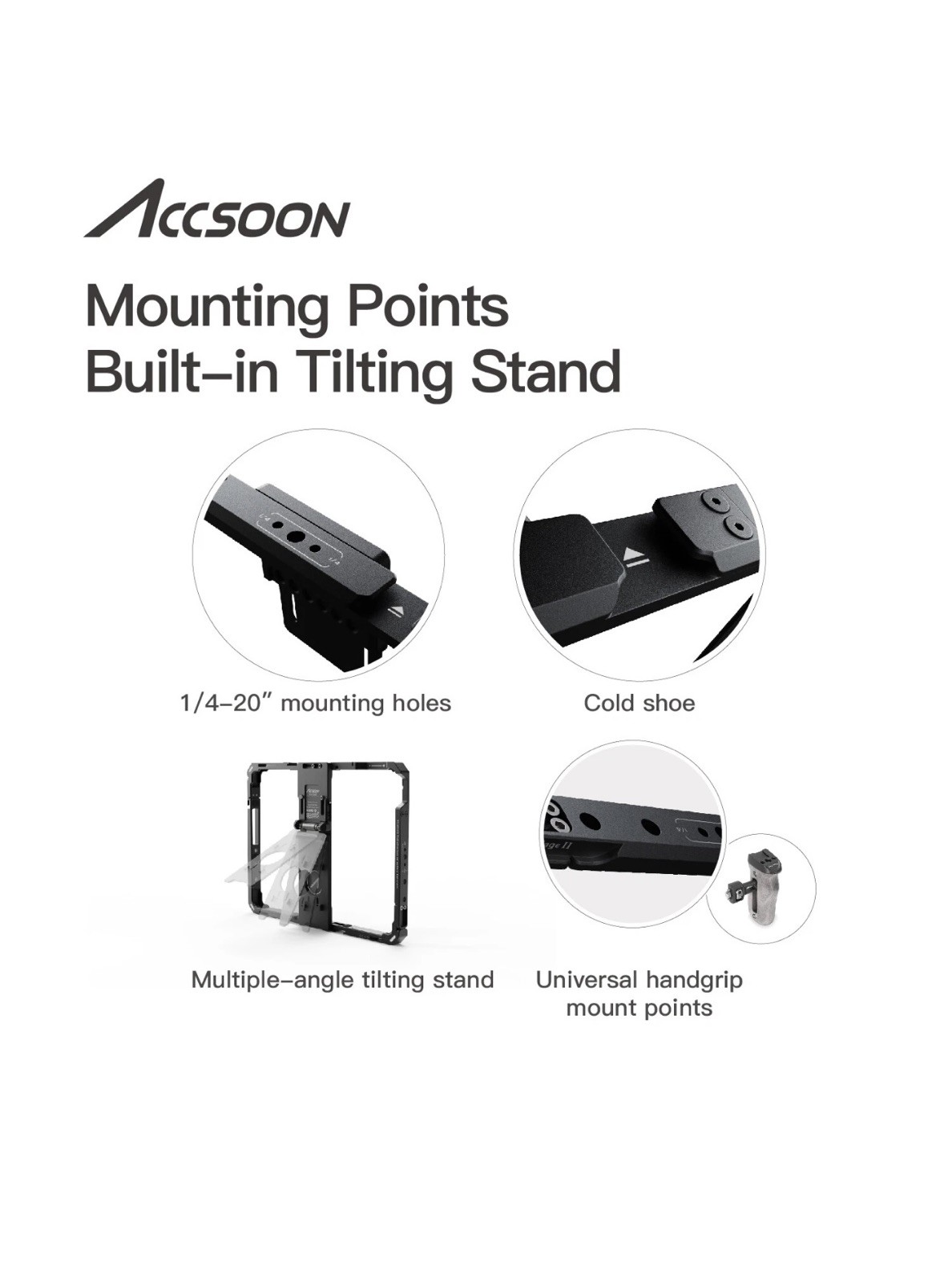 ACCSOON CEPC-04 PowerCage Pro II Power Cage for iPad Pro 12.9 inch (Gen 3,4,5,6)