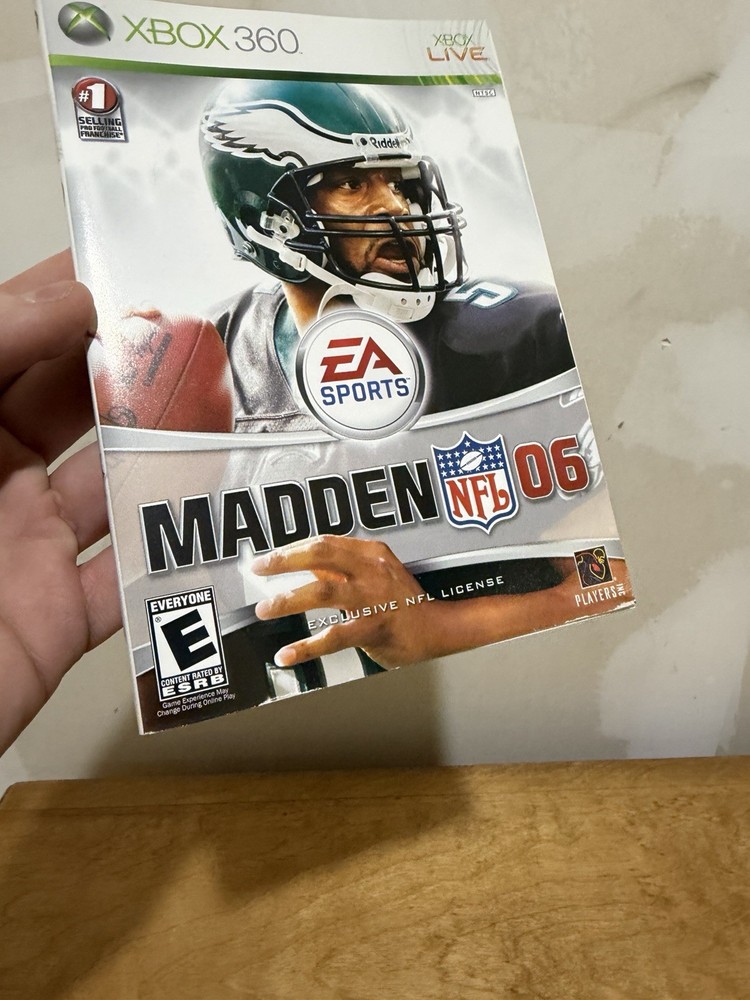 Microsoft Xbox 360 • Madden NFL 06 *CASE ARTWORK INSERT ONLY* NO GAME