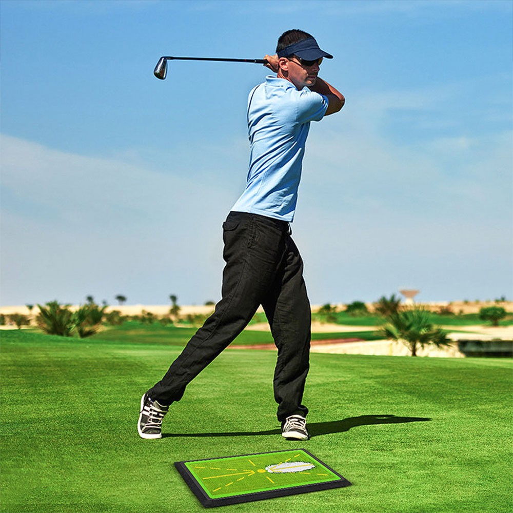 Golf Training Mat for Swing Detection Batting Divot Golf Hitting Practice Mat US