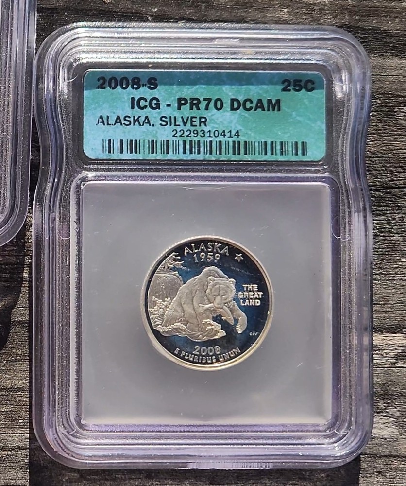 2008-S 25C State Quarters - Silver DCAM (Proof)