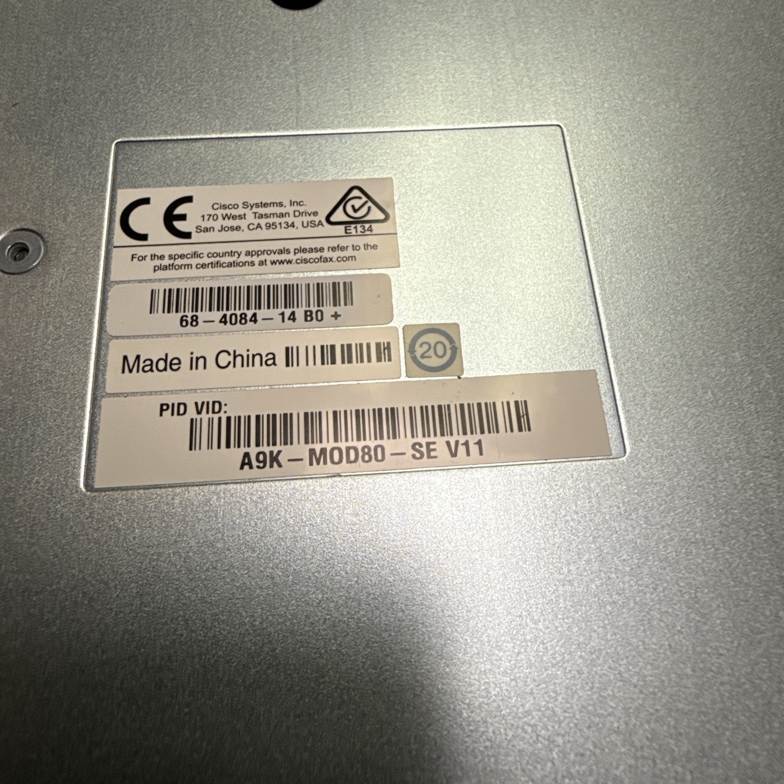 Cisco A9K-MOD80-SE 80G Modular Line Card