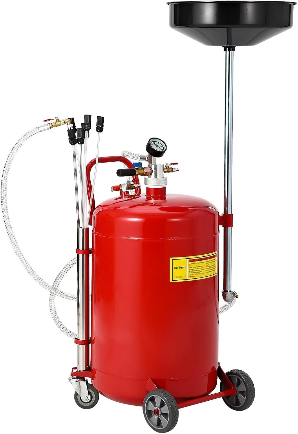 20 Gallon Waste Oil Drain Tank, Oil Drain Vacuum and Extractor for Oil Change