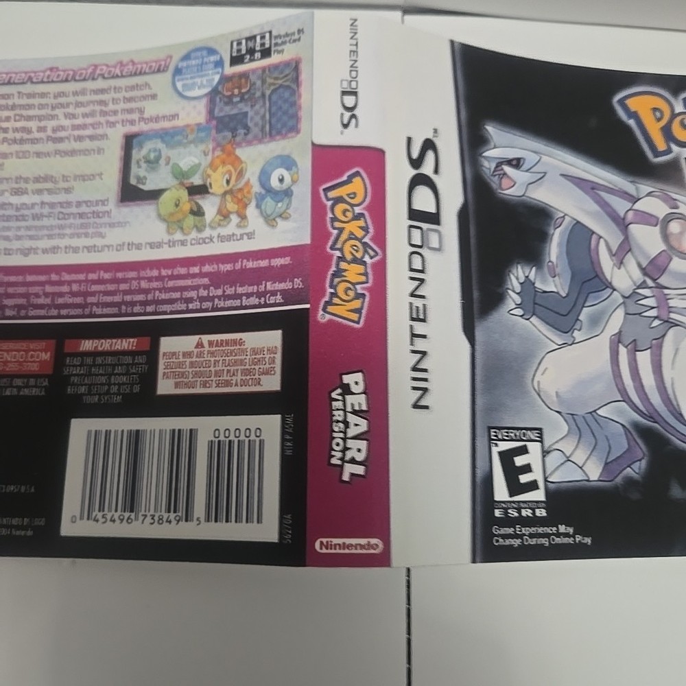 Replacement Case For Pokemon Pearl Version Nintendo DS
