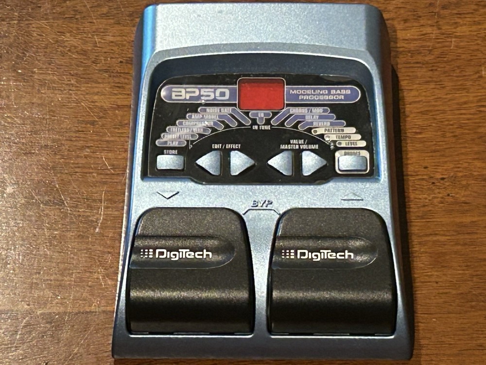 DigiTech BP50 Digital Bass Processor Multi-Effects Pedal for Bass Guitar