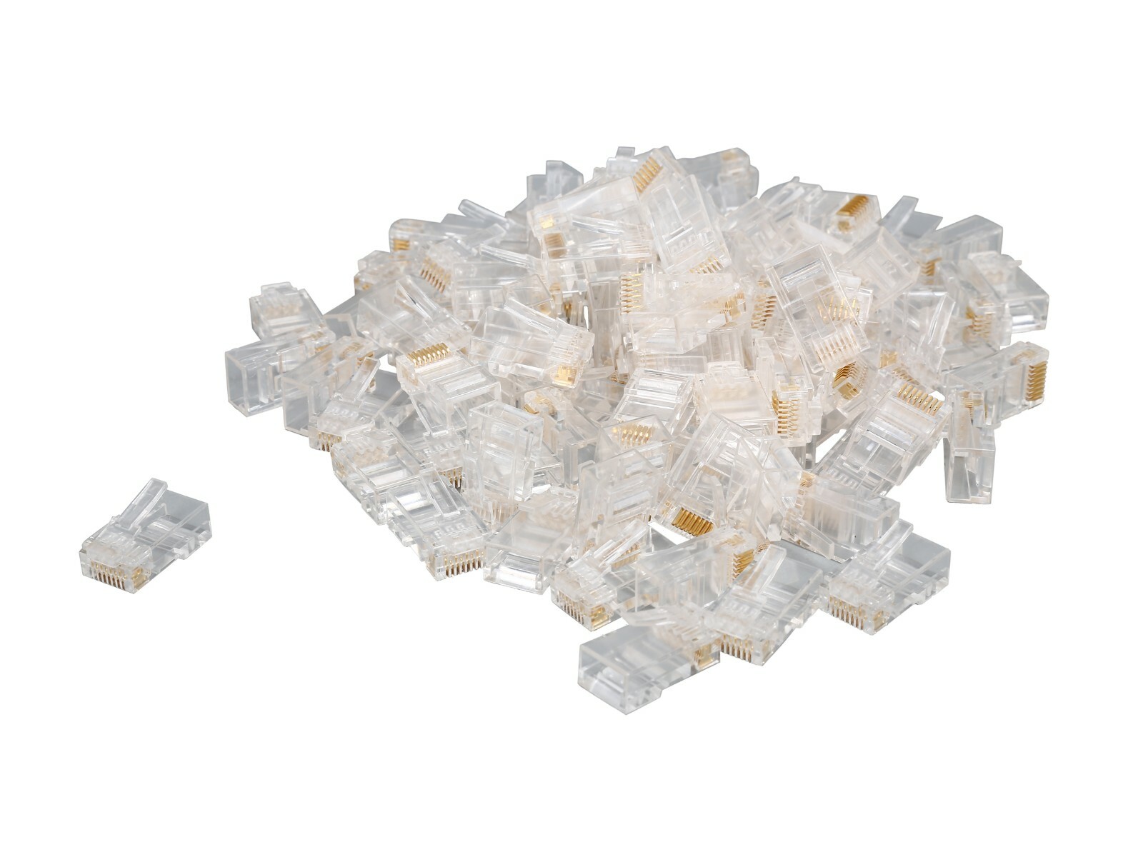 RJ45 Network Cable Modular Plug CAT5e CAT6 FTP Connector End Pass Through EZ Lot