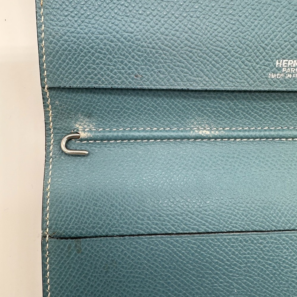HERMES Agenda,Notebook, Day Planner Cover Blue Leather Authentic