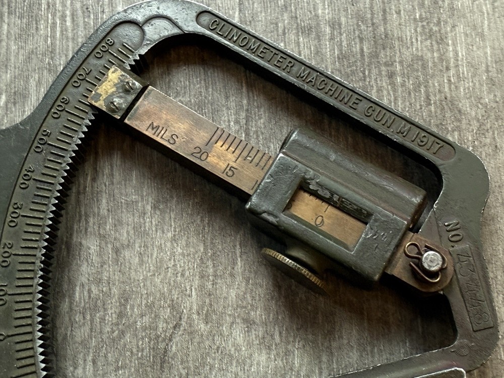 WWII Machine Gun Clinometer 1943 Model 1917