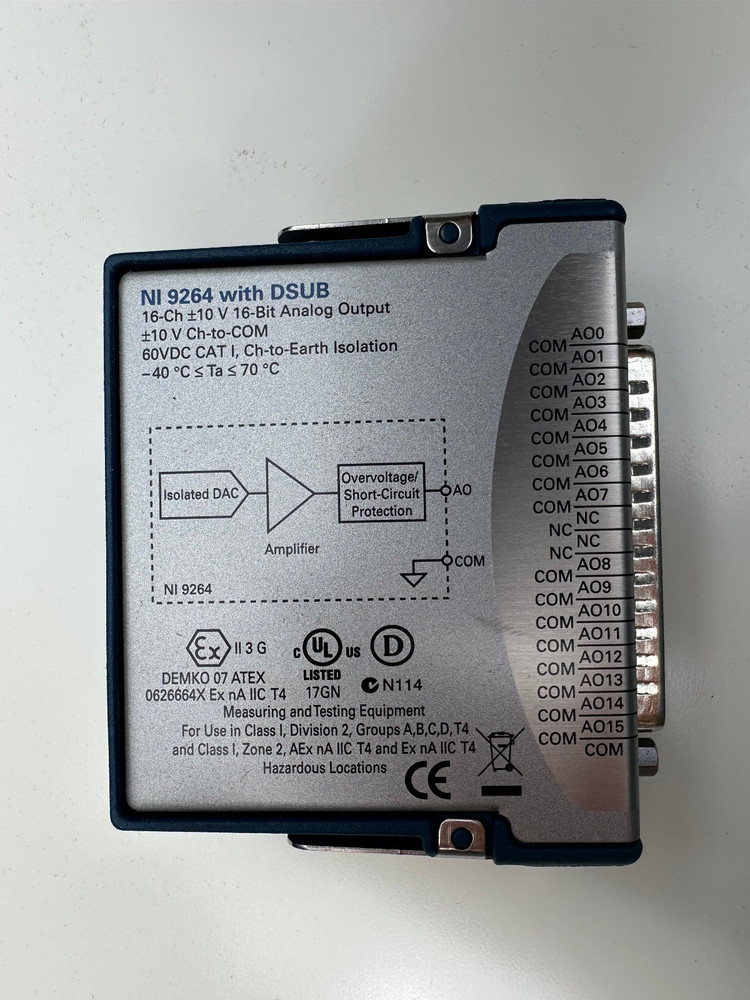 National Instruments NI 9264 cDAQ Analog Output Module, D-Sub