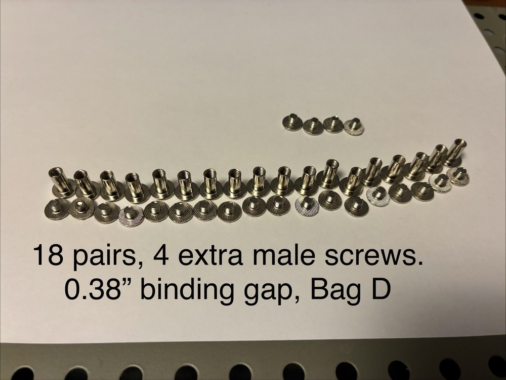 Metal Book Binding Post Assortment